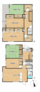 【間取り】 | 柳井市柳井戸建