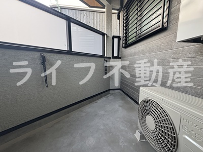 グラン今里NORTH　仲介手数料無料のバルコニー|陽当たり良好なバルコニーです