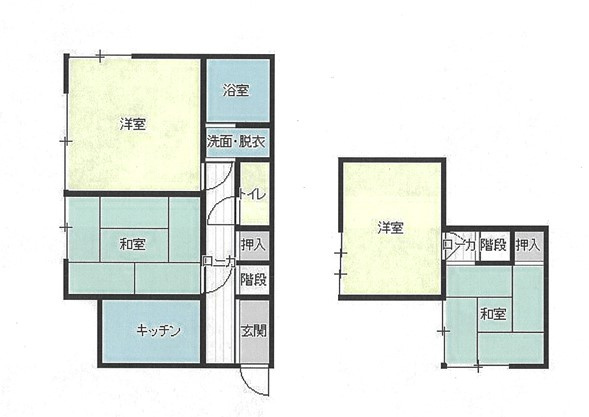 那須塩原市西富山　中古物件の間取り