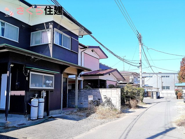 那須塩原市西富山　中古物件の前面道路含む現地写真
