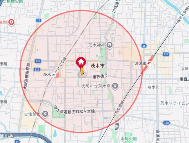【地図】 | アンジュ茨木
