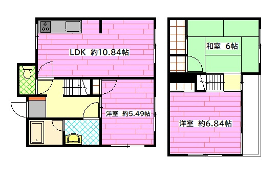 竹内借家の間取り