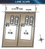 常総市水海道天満町第3　新築戸建　1号棟の区画図