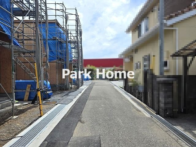 高知市東城山町-3期3棟3- 新築戸建ての前面道路含む現地写真