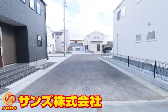 郡山市大槻町字広町　　　１号棟　　　桑野小学校、郡山第６中学区　の外観|南側前面道路