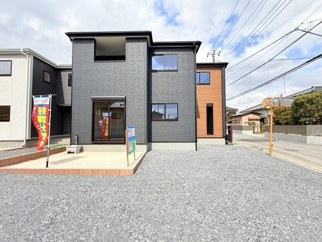 第1常総市相野谷町　新築戸建て　3号棟の外観|当日予約・現地集合・現地解散でのご見学も大歓迎ですので、お気軽にお問い合わせください(*^^*)