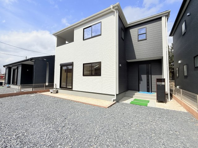 第1常総市相野谷町　新築戸建て　2号棟の外観|当日予約・現地集合・現地解散でのご見学も大歓迎ですので、お気軽にお問い合わせください(*^^*)