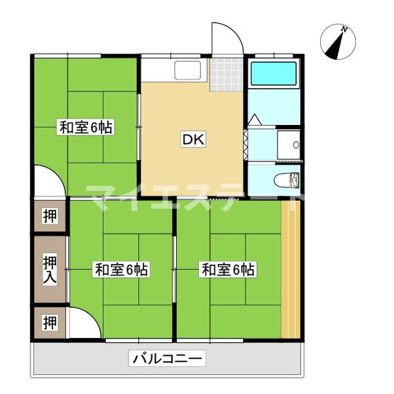 【間取り】 | グリーンハイツⅤ