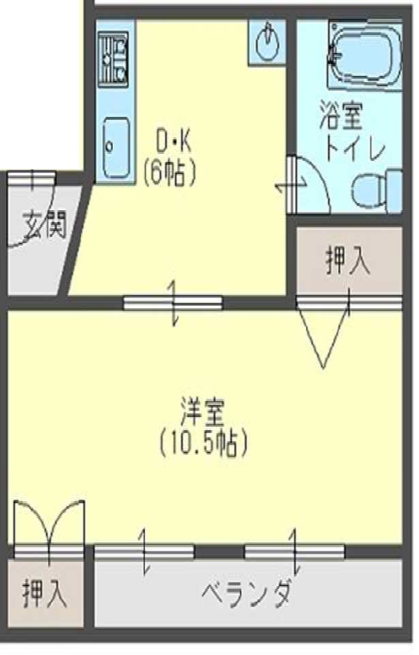 丸カントリーコーポの間取り