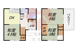【間取り】 | 富田林市西板持町8丁目戸建