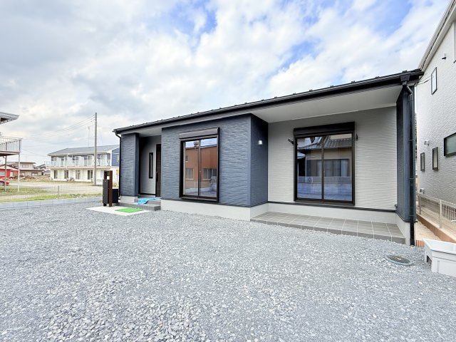 第1常総市相野谷町　新築戸建て　1号棟の外観|当日予約・現地集合・現地解散でのご見学も大歓迎ですので、お気軽にお問い合わせください(*^^*)