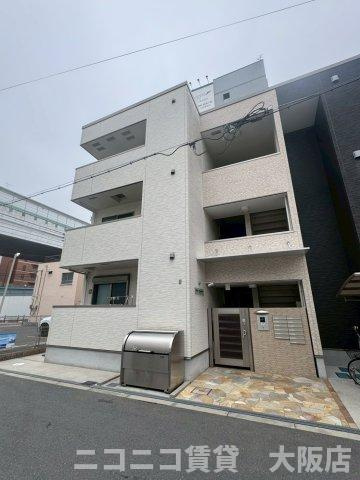 大阪市東成区東中本１丁目のアパートの外観