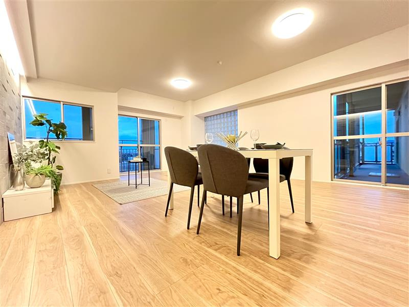 甲南コーポラスの居間・リビング|リビングダイニング