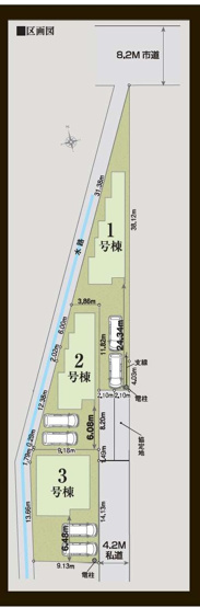 【区画図】 | リナージュ　上尾瓦葺