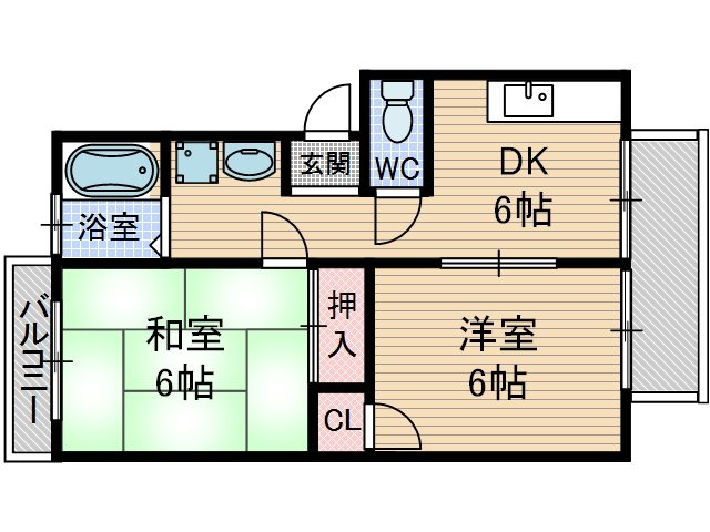 【間取り】 | サンハイツ千原