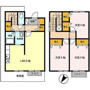 ビューテラスダイキ　Cの間取り