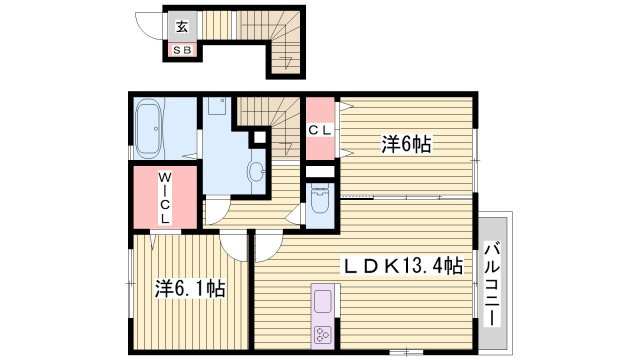 ラッジョ・クラルテクラルテの間取り
