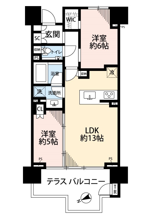 ハーバーテラス品川の間取り