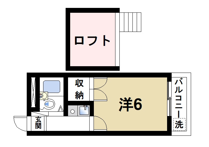 レオ四条大路の間取り|使いやすい間取りです