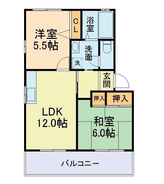 ガーデンブライド C の間取り