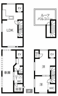 【間取り】 | 谷町六丁目戸建賃貸 | 谷町六丁目戸建賃貸　間取り