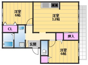 【間取り】 | レストハイツ旭