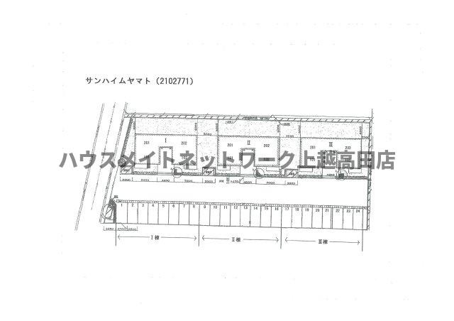 サンハイムヤマトⅢの区画図|配置図