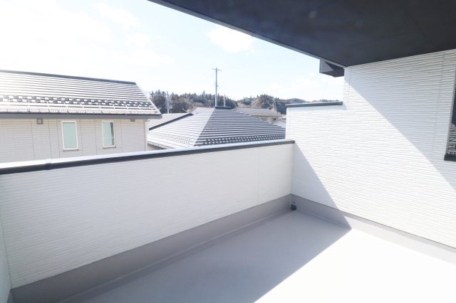 郡山市静町　　　  1号棟　　　　大成小学校、郡山第7中学区　のバルコニー|※同社施工例