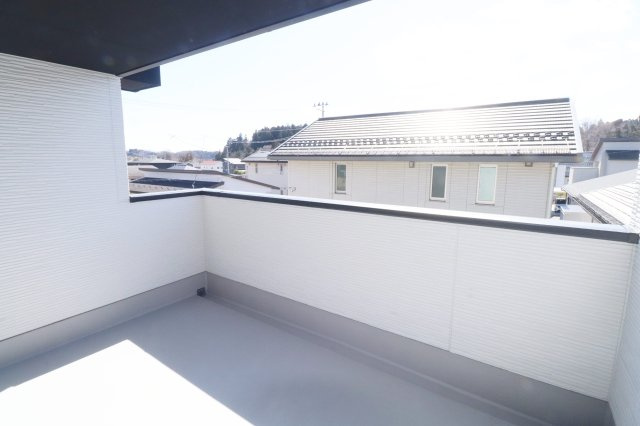 郡山市静町　　　  1号棟　　　　大成小学校、郡山第7中学区　のバルコニー|※同社施工例