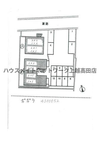 ポポラの区画図|配置図