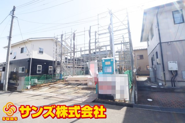 郡山市片平町字新蟻塚　　　  １号棟　　　小山田小学校、郡山第６中学区　の外観|北西側から見た駐車場を含む外観♪