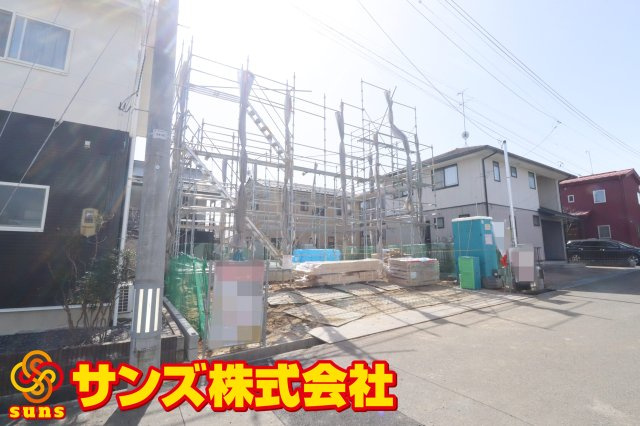 郡山市片平町字新蟻塚　　　  １号棟　　　小山田小学校、郡山第６中学区　の外観|北東側から見た駐車場を含む外観♪