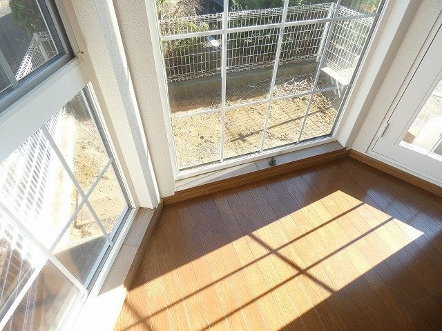 サンヴェールⅡのバルコニー|広々としたバルコニーです