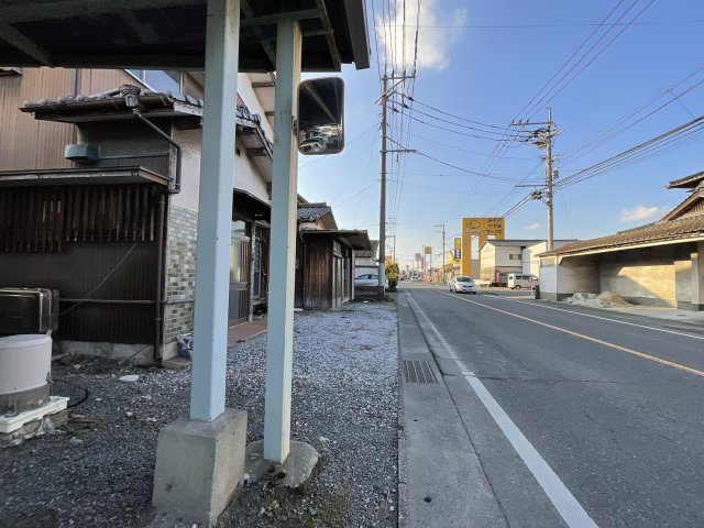 朝倉市頓田　売り土地の前面道路含む現地写真|前面道路含む現地写真です