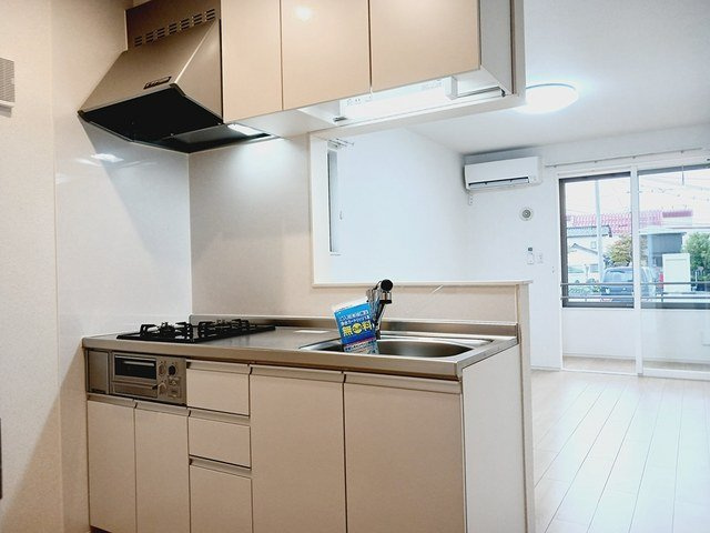 サンテェラスⅡ　Ａのキッチン|お料理しやすいキッチンです