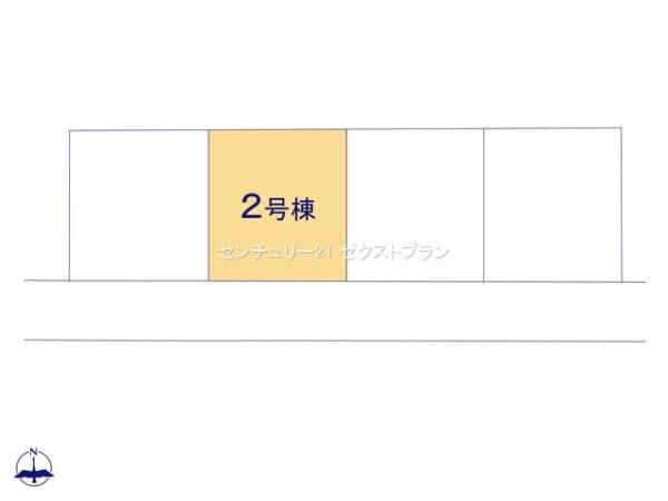 甘楽金井第2 2号棟の区画図|区画図