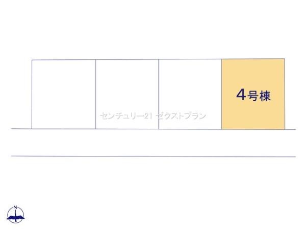 甘楽金井第2 4号棟の区画図|区画図