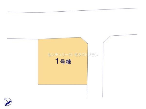 桐生第28相生町 1号棟の区画図|区画図