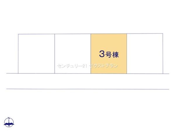 甘楽金井第2 3号棟の区画図|区画図