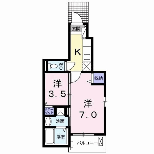 【間取り】 | アグレアーブルＢ
