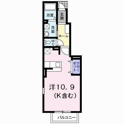 【間取り】 | Ｖｉｌｌａ鶴島Ｂ