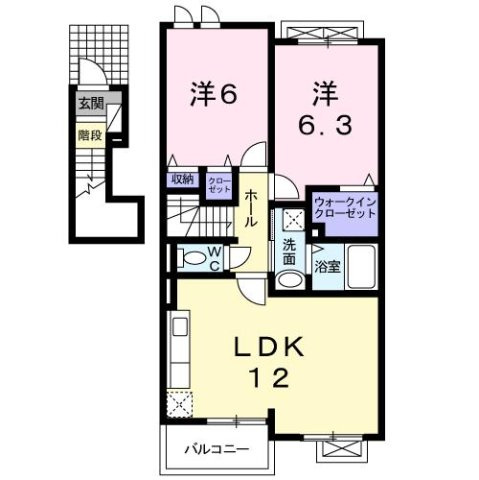 【間取り】 | カーサ　フェリーチェ　Ａ