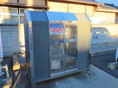 レオパレスリヴェールのその他|敷地内にゴミ庫が設置されておりゴミ捨てに便利です