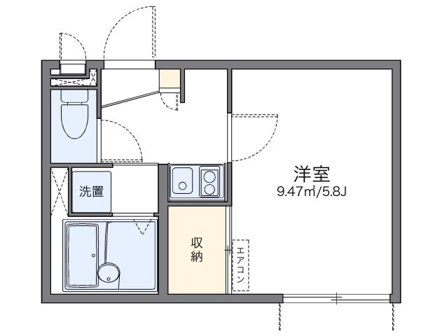 レオパレスリヴェールの間取り