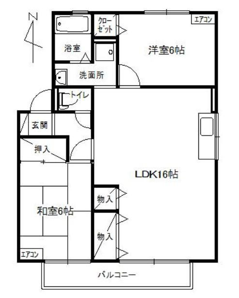プレステージ芦屋C棟の間取り