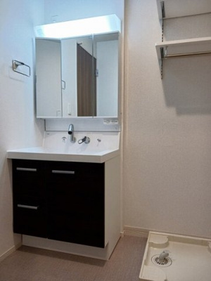 【洗面所】 | ベイサイドアクアＣ | スペースが確保できる洗面所です