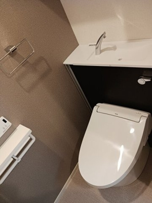 【トイレ】 | ベイサイドアクアＣ | 落ち着いたトイレです