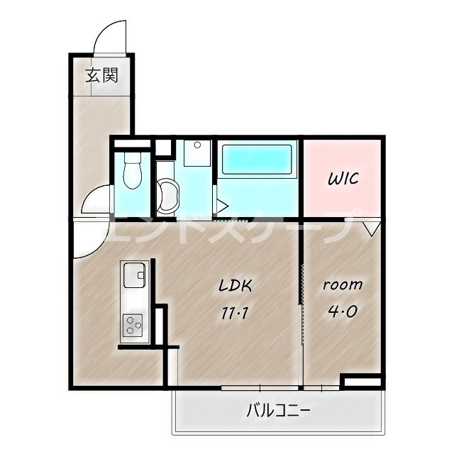 D-ROOM紅雲町Bの間取り|高崎、前橋のお部屋探しはエンドスケープまで！お客様の理想お聞かせ下さい♪