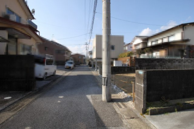 一宮中町　新築戸建　⑨　　の前面道路含む現地写真|南側　公道　4.0ｍ　接面　7.2ｍ