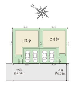 加古川市野口町北野12期　新築戸建の区画図